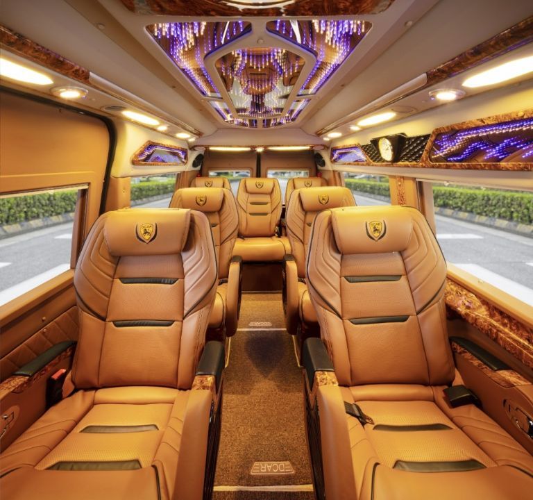 Interior of Private Limousine provided by Legend Travel Group